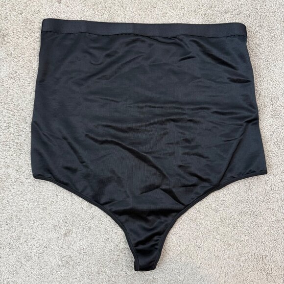 Skims Simply Bare High Waisted Thong Black‎ Onyx 3X - Picture 2 of 4